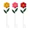 Glitzhome® 3.5ft Assorted Multi-Functional Metal Dimensional Flower Yard Stake, 3ct.